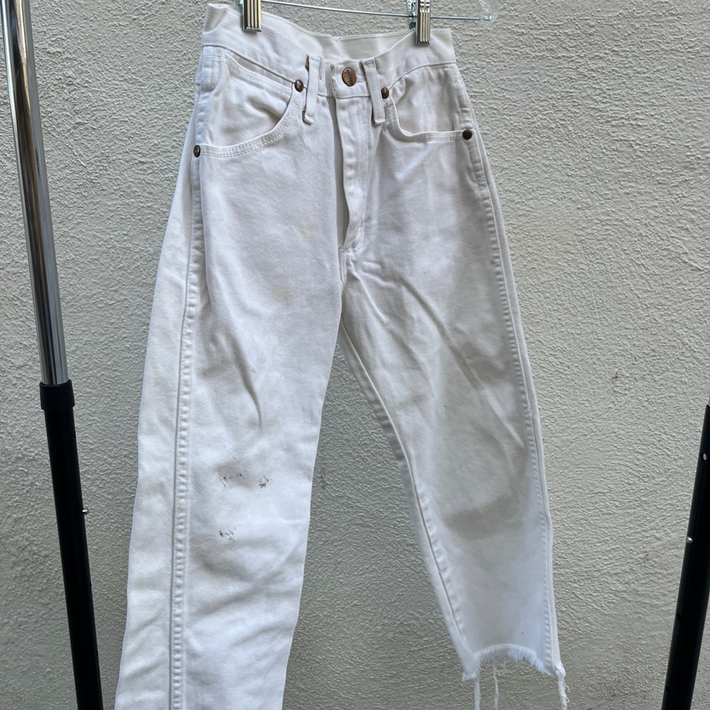 White Wrangler Denim